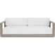Tavira Greige / Stinson White Outdoor Sofa